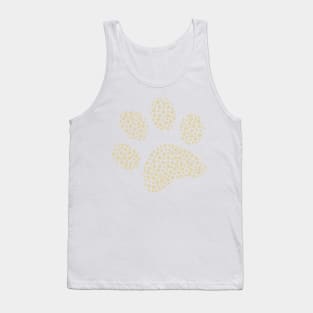 Dark Cat Paw Pattern Tank Top